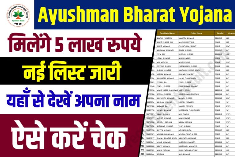 Ayushman Bharat Yojana New List 2023