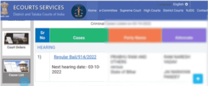 Court Case Status Check Online
