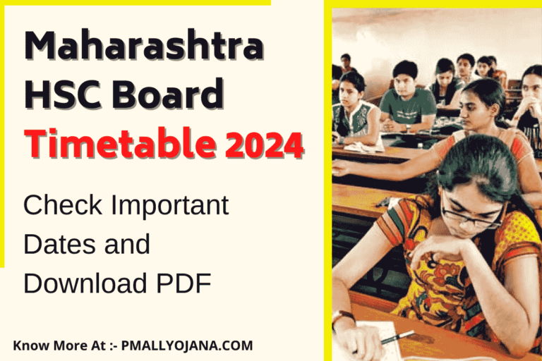 Maharashtra HSC Board Timetable 2024